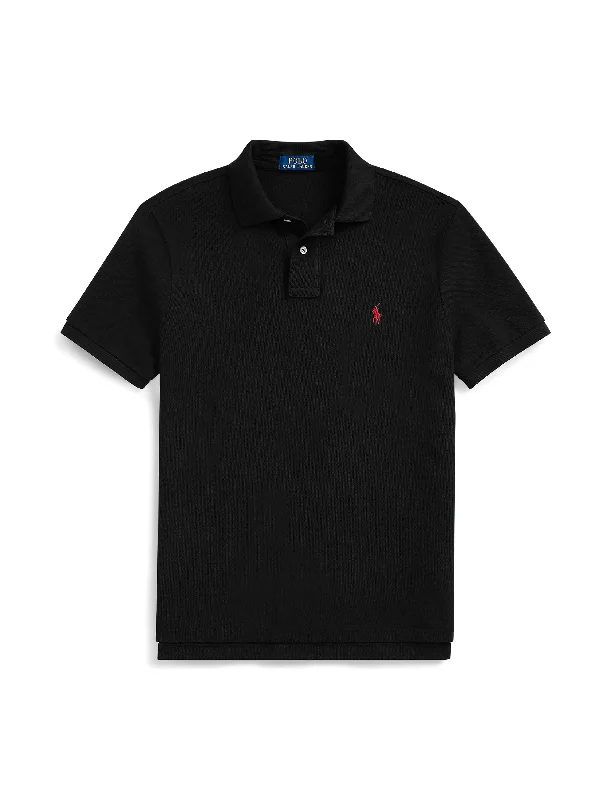 Men's reversible polo shirts with two different looksPolo Ralph Lauren Slim Fit Mesh Polo Black Men's reversible polo shirts with two different looksPolo Ralph Lauren Slim Fit Mesh Polo Black