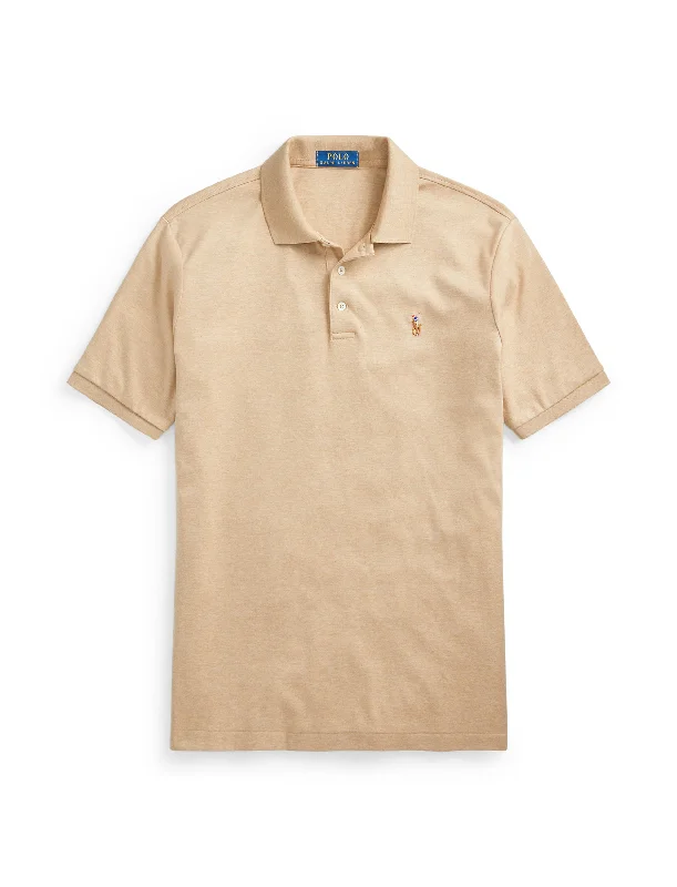Men's jacquard woven polo shirts with intricate designsPolo Ralph Lauren Slim Fit Soft Polo Camel Men's jacquard woven polo shirts with intricate designsPolo Ralph Lauren Slim Fit Soft Polo Camel