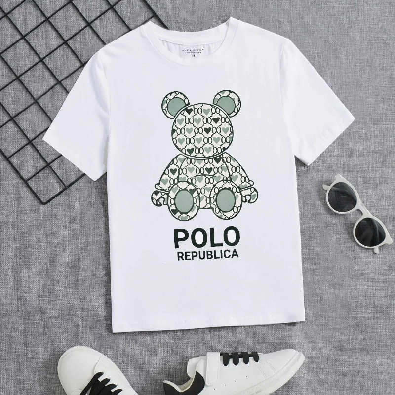 Men's button - down spread collar polo shirts for business casualPolo Republica Boy's Polo Republica Printed Tee Shirt Men's button - down spread collar polo shirts for business casualPolo Republica Boy's Polo Republica Printed Tee Shirt