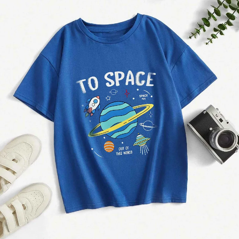 Men's UV - protected polo shirts for outdoor gardeningPolo Republica Boy's To Space Printed Tee Shirt Men's UV - protected polo shirts for outdoor gardeningPolo Republica Boy's To Space Printed Tee Shirt