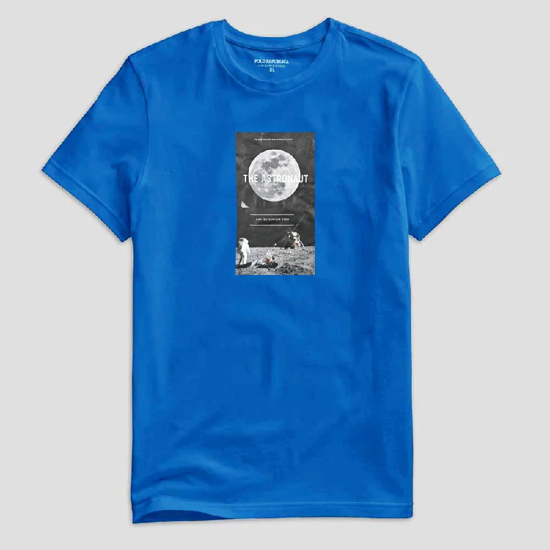 Men's color - block polo shirts with a bold fashion statementPolo Republica Men's Astronaut Printed Crew Neck Tee Shirt Men's color - block polo shirts with a bold fashion statementPolo Republica Men's Astronaut Printed Crew Neck Tee Shirt
