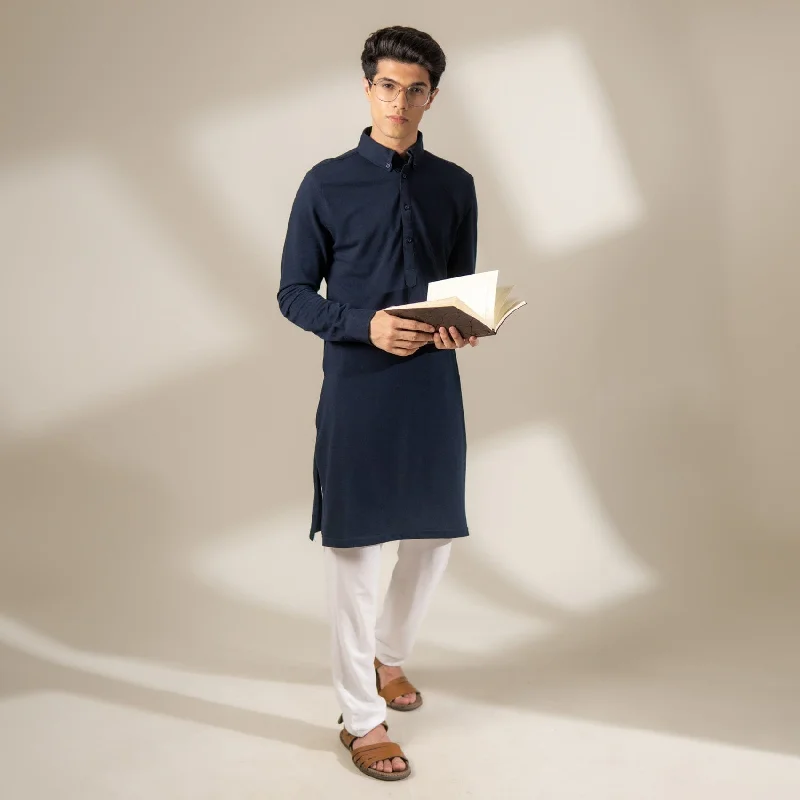 Men's lightweight performance polo shirts for tennis matchesPolo Republica Knitted Pique Kurta with Button-Down Collars Men's lightweight performance polo shirts for tennis matchesPolo Republica Knitted Pique Kurta with Button-Down Collars