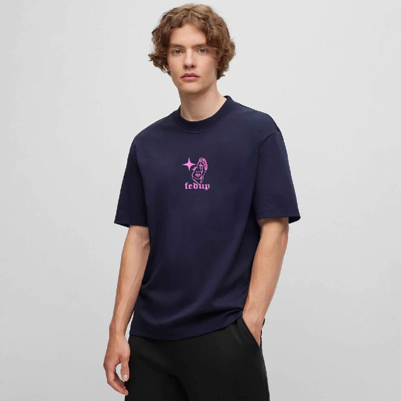 Men's vintage - inspired retro polo shirts with unique patternsPolo Republica Men's Fedup Dimension Printed Crew Neck Tee Shirt Men's vintage - inspired retro polo shirts with unique patternsPolo Republica Men's Fedup Dimension Printed Crew Neck Tee Shirt