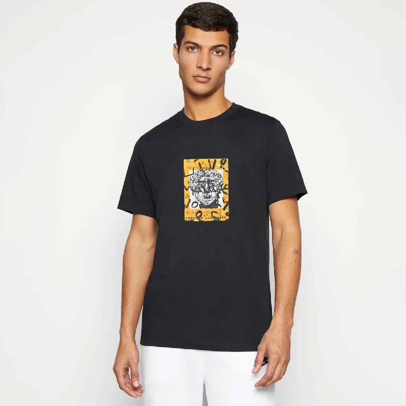 Men's high - collar polo shirts with a modern twistPolo Republica Men's Live More Worry Printed Crew Neck Tee Shirt