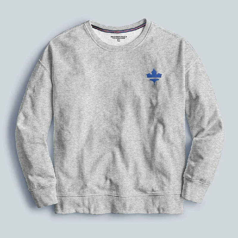 Men's quick - dry polo shirts for water sports activitiesPolo Republica Men's Maple Printed Fleece Sweat Shirt