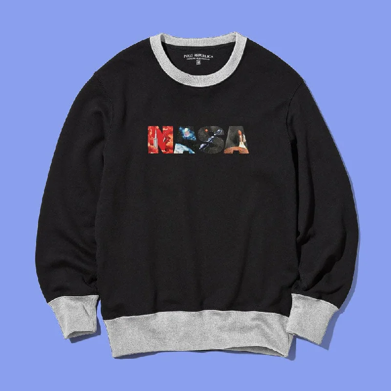 Men's stretchable athletic polo shirts for fitness workoutsPolo Republica Men's Nasa Printed Contrast Neck Fleece Sweat Shirt Men's stretchable athletic polo shirts for fitness workoutsPolo Republica Men's Nasa Printed Contrast Neck Fleece Sweat Shirt