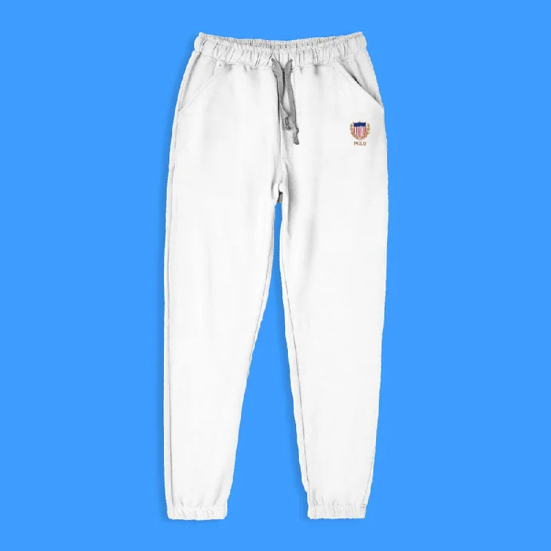 Men's ribbed cuffs and hem polo shirts for a textured lookPolo Republica Men's Polo USA Emblem Embroidered Fleece Jogger Pants Men's ribbed cuffs and hem polo shirts for a textured lookPolo Republica Men's Polo USA Emblem Embroidered Fleece Jogger Pants