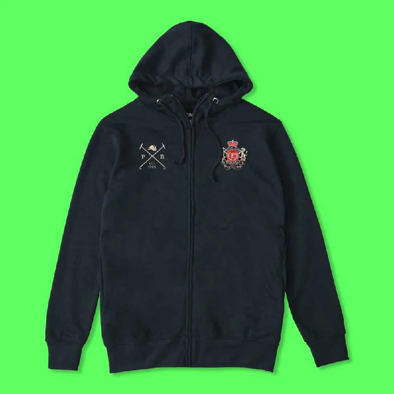 Men's long sleeve classic fit polo shirts with embroidered logosPolo Republica Men's PRC Lion & Mallets Embroidered Zipper Hoodie Men's long sleeve classic fit polo shirts with embroidered logosPolo Republica Men's PRC Lion & Mallets Embroidered Zipper Hoodie