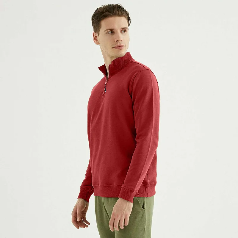 Men's color - block polo shirts with a bold fashion statementPolo Republica Men's Quarter Zipper Long Sleeve Fleece Sweat Shirt Men's color - block polo shirts with a bold fashion statementPolo Republica Men's Quarter Zipper Long Sleeve Fleece Sweat Shirt