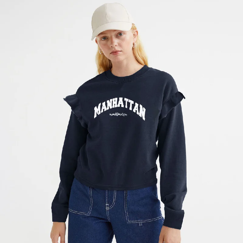 Men's stretchable athletic polo shirts for fitness workoutsPolo Republica Women's Frill Shoulder Manhattan Printed Fleece Sweatshirt Men's stretchable athletic polo shirts for fitness workoutsPolo Republica Women's Frill Shoulder Manhattan Printed Fleece Sweatshirt