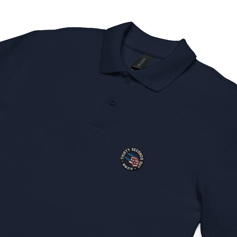 Men's jacquard woven polo shirts with intricate designsPolo Shirt - American Skull Crusher Men's jacquard woven polo shirts with intricate designsPolo Shirt - American Skull Crusher
