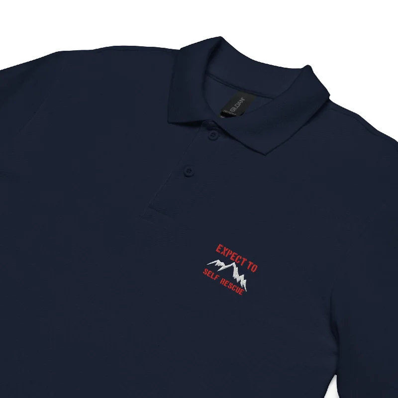 Men's quick - dry polo shirts for water sports activitiesPolo Shirt - Expect To Self Rescue Men's quick - dry polo shirts for water sports activitiesPolo Shirt - Expect To Self Rescue