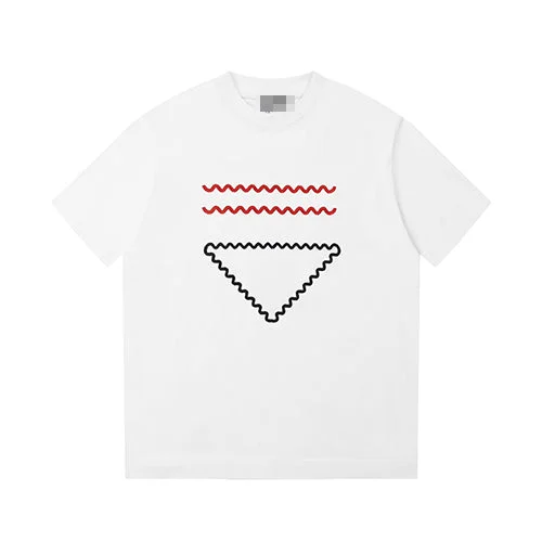 Men's UV - protected polo shirts for outdoor gardeningPR - Men 'White' Embroidered Oversized T-Shirt PR802