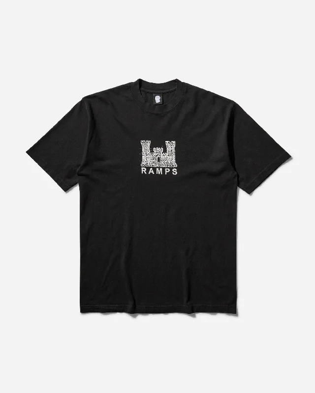 Men's tie - dye t - shirts with a bohemian styleMen's Castle T-Shirt Black