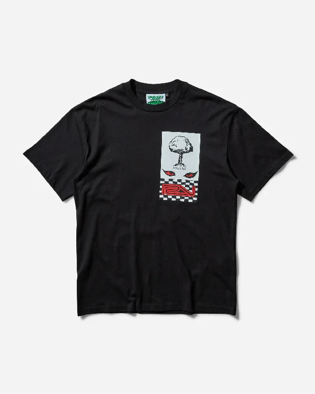 Men's slim - fit graphic t - shirts with vintage rock band printsMen's Single Stitch Heavy Cotton T-Shirt Golgotha Black Men's slim - fit graphic t - shirts with vintage rock band printsMen's Single Stitch Heavy Cotton T-Shirt Golgotha Black