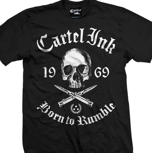 Men's short - sleeve linen t - shirts for summer beach outingsBorn To Rumble Men's T-Shirt