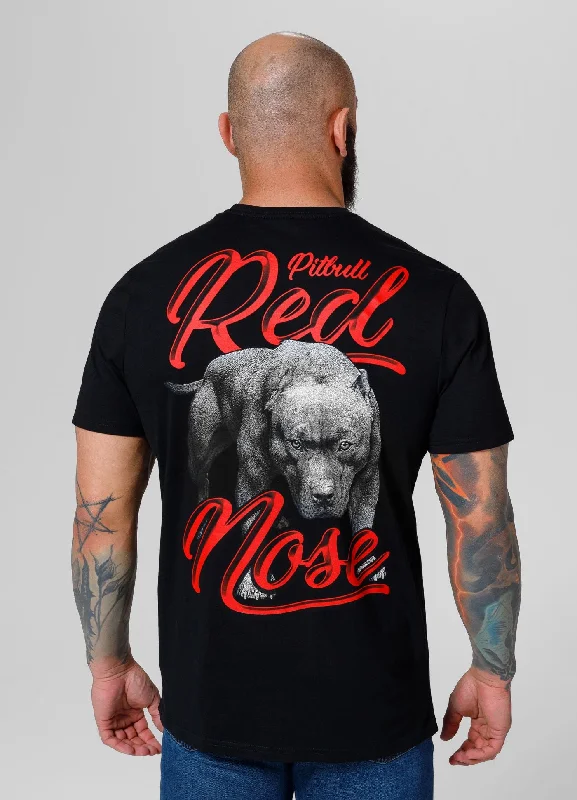 Men's printed Hawaiian t - shirts for tropical vacationsT-Shirt Red Nose 23