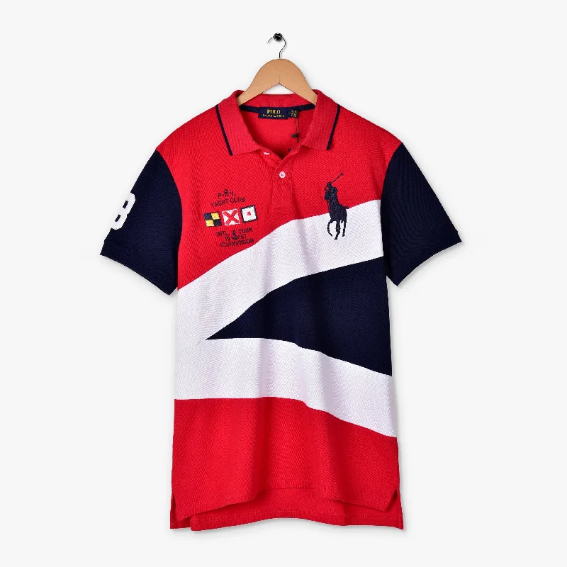 Men's quick - dry polo shirts for water sports activitiesRL - Men 'Multi' CARLOS YACHT CLUB POLO SHIRT PL828