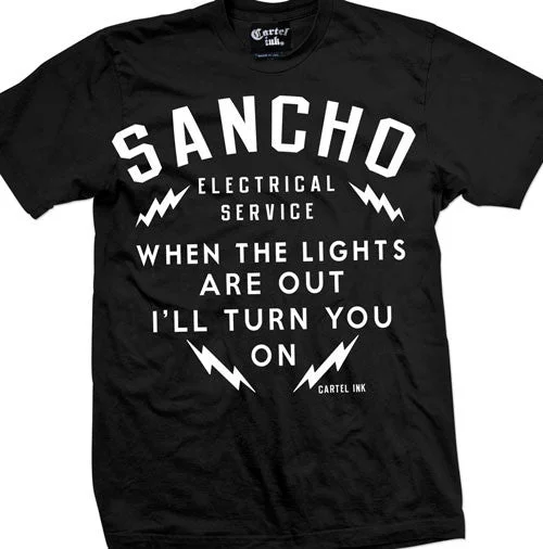 Men's organic cotton crew - neck t - shirts for everyday comfortSancho Electrical Service Men's T-Shirt Men's organic cotton crew - neck t - shirts for everyday comfortSancho Electrical Service Men's T-Shirt