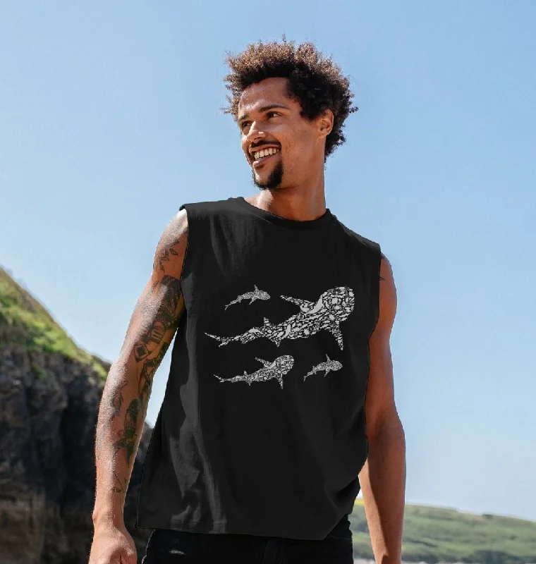 Men's polo t - shirts with a contrast collar for a preppy lookSave Our Seas Vest
