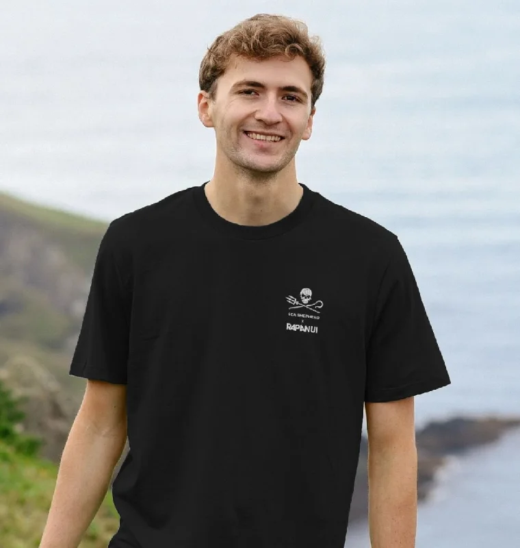 Men's tie - dye t - shirts with a bohemian styleSea Shepherd Ghost Nets Longline T-shirt Men's tie - dye t - shirts with a bohemian styleSea Shepherd Ghost Nets Longline T-shirt