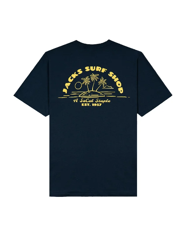 Men's distressed denim - look t - shirts with a rugged appealSocial Staple S/S Tee