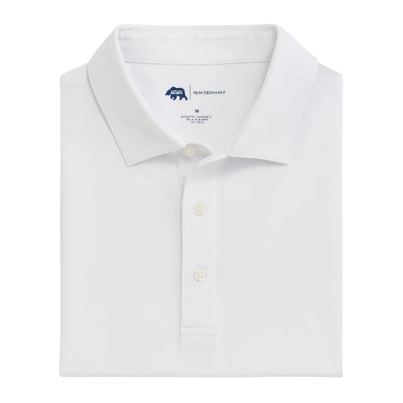 Men's vintage - inspired retro polo shirts with unique patternsSolid Icon Polo - White Men's vintage - inspired retro polo shirts with unique patternsSolid Icon Polo - White
