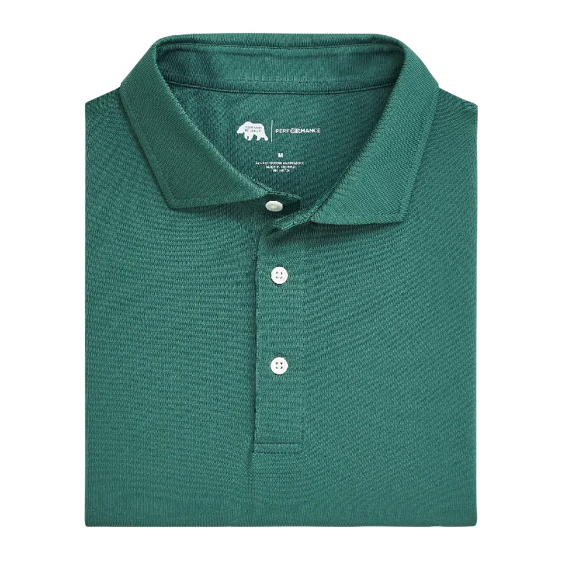 Men's stretchable athletic polo shirts for fitness workoutsSolid Performance Pique Polo - Smoke Pine Men's stretchable athletic polo shirts for fitness workoutsSolid Performance Pique Polo - Smoke Pine