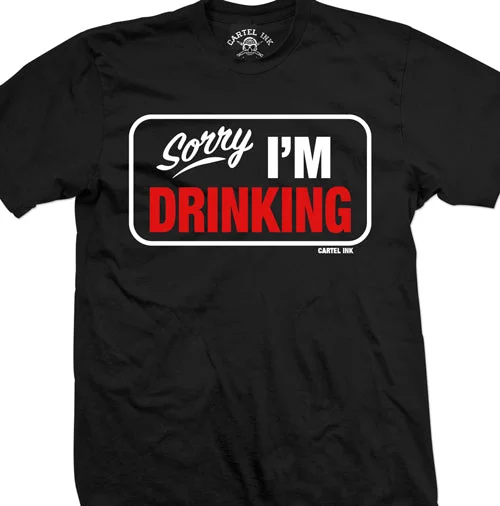 Men's lightweight performance t - shirts for running marathonsSorry I'm Drinking Men's T-Shirt Men's lightweight performance t - shirts for running marathonsSorry I'm Drinking Men's T-Shirt