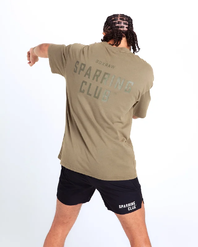 Men's printed Hawaiian t - shirts for tropical vacationsSparring Club Oversized T-Shirt - Washed Olive Men's printed Hawaiian t - shirts for tropical vacationsSparring Club Oversized T-Shirt - Washed Olive