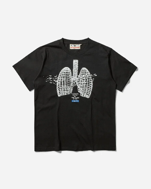 Men's eco - friendly recycled t - shirts for sustainable fashion choicesMen's Deep Breath T-Shirt Black Men's eco - friendly recycled t - shirts for sustainable fashion choicesMen's Deep Breath T-Shirt Black