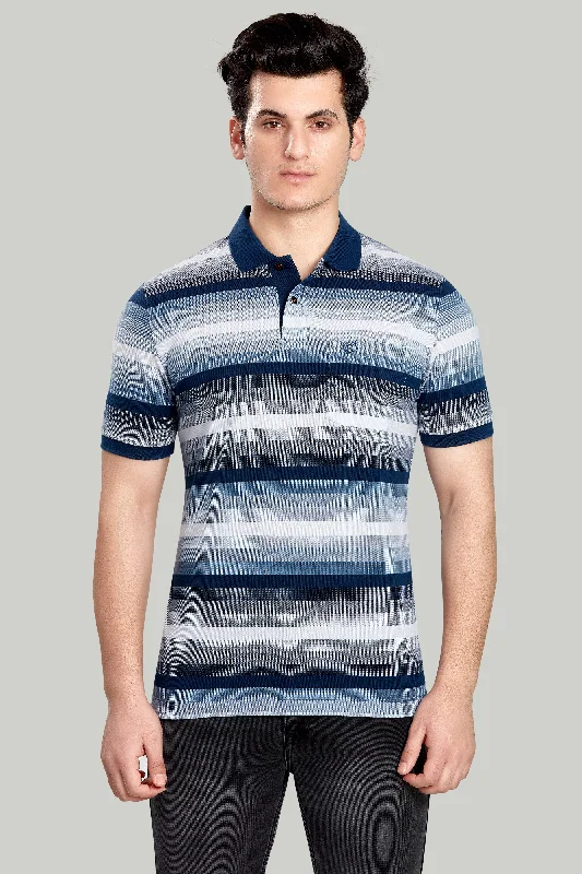 Men's reversible polo shirts with two different looksStripe Pique Polo