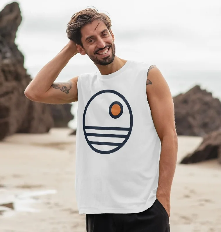 Men's moisture - wicking athletic t - shirts for intense workoutsSunset Surf Vest Top Men's moisture - wicking athletic t - shirts for intense workoutsSunset Surf Vest Top