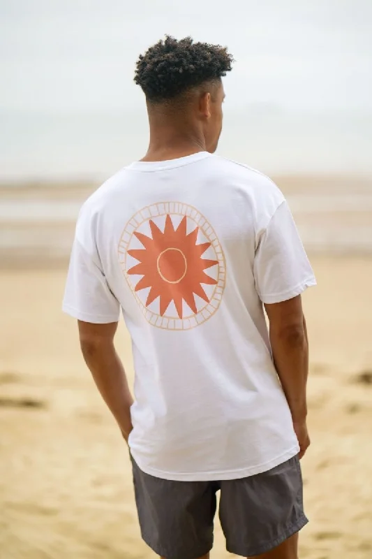 Men's slim - fit graphic t - shirts with vintage rock band printsSunshine Days Oversized T-Shirt Men's slim - fit graphic t - shirts with vintage rock band printsSunshine Days Oversized T-Shirt