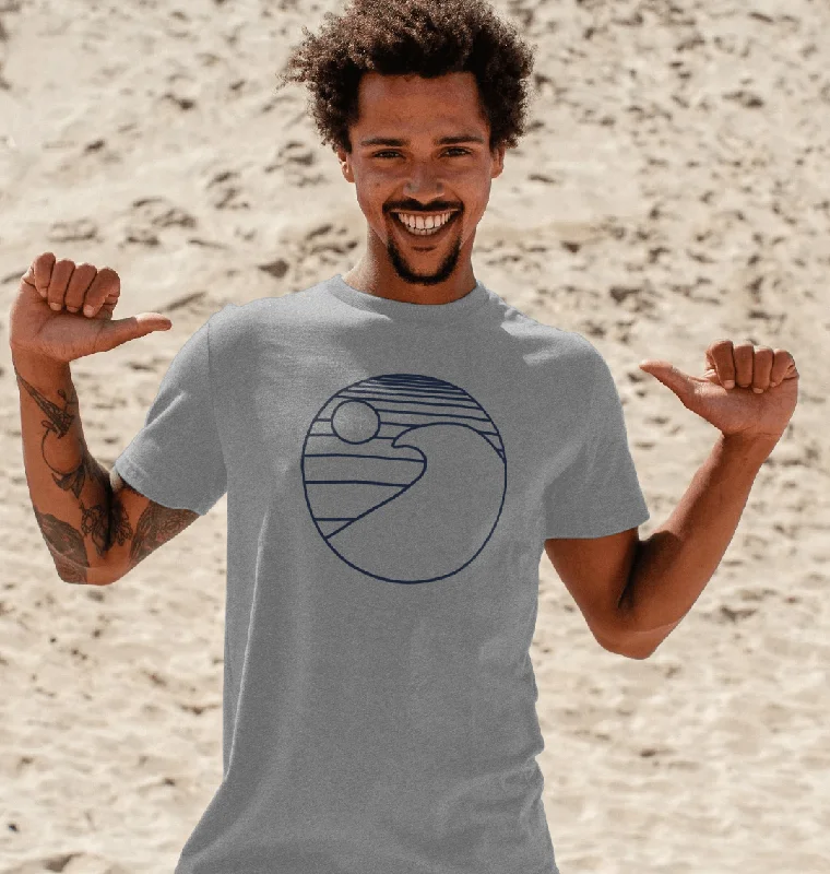 Men's moisture - wicking athletic t - shirts for intense workoutsSurfing T-shirt