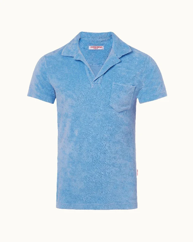 Men's color - block polo shirts with a bold fashion statementTerry Towelling
