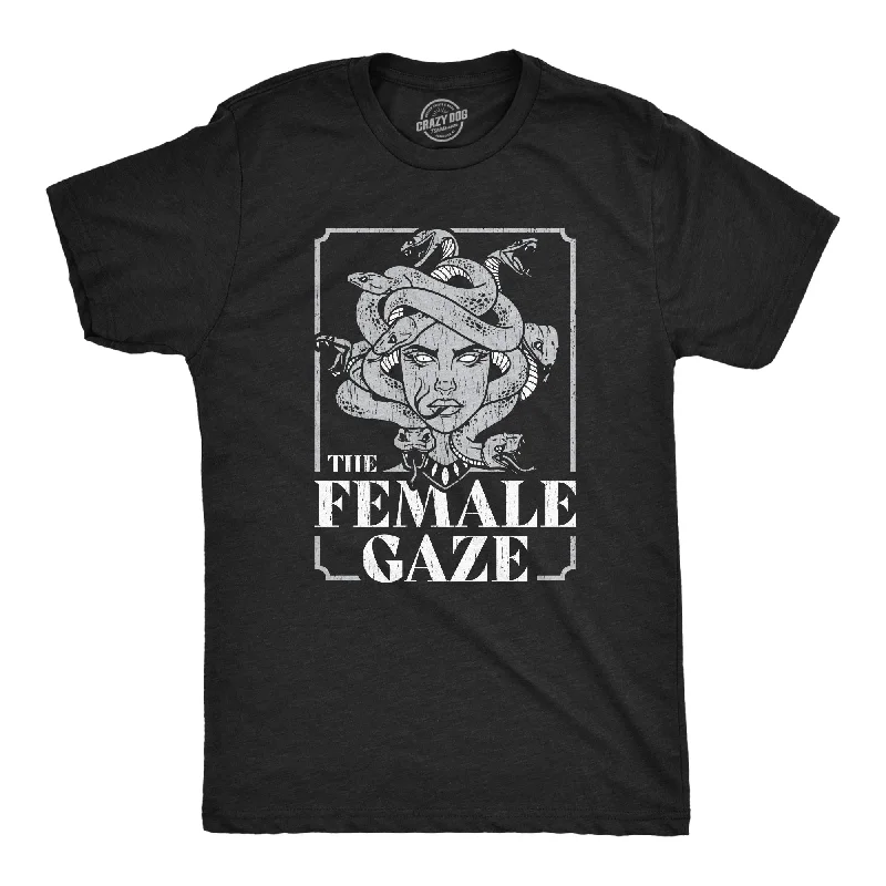 Men's smart - casual checkered t - shirts for semi - formal occasionsThe Female Gaze Men's T Shirt