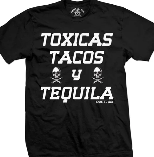Men's antimicrobial t - shirts for odor - free freshness during travelToxicas Tacos y Tequila Mens T-Shirt Men's antimicrobial t - shirts for odor - free freshness during travelToxicas Tacos y Tequila Mens T-Shirt