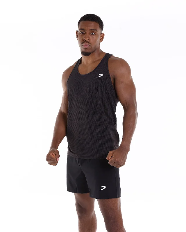 Men's smart - casual checkered t - shirts for semi - formal occasionsValdes Tank - Black Men's smart - casual checkered t - shirts for semi - formal occasionsValdes Tank - Black