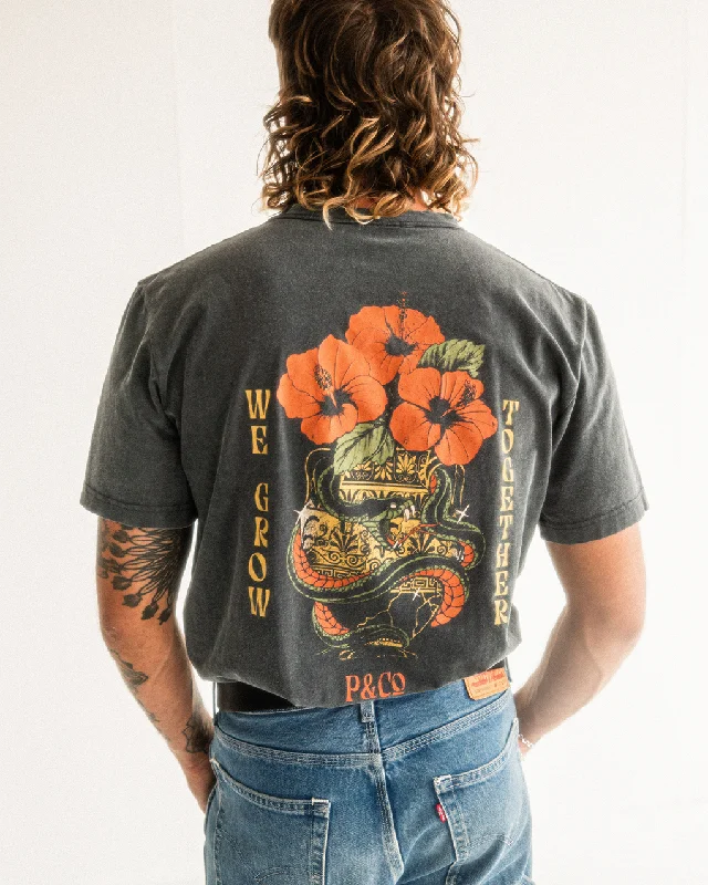Men's moisture - wicking athletic t - shirts for intense workoutsWe Grow Together T-Shirt - Acid Wash Men's moisture - wicking athletic t - shirts for intense workoutsWe Grow Together T-Shirt - Acid Wash