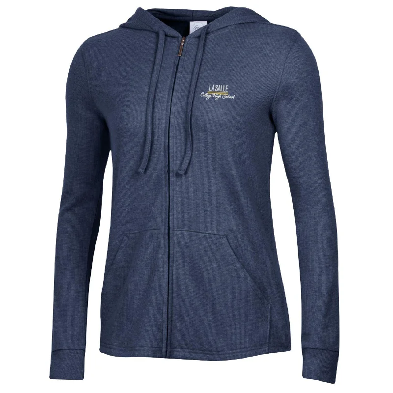 Stretch - fabric men jackets for unrestricted movement during workoutsCheckered men jackets in a plaid pattern for a preppy appearanceWomen’s Navy Waffle Full Zip Stretch - fabric men jackets for unrestricted movement during workoutsCheckered men jackets in a plaid pattern for a preppy appearanceWomen’s Navy Waffle Full Zip