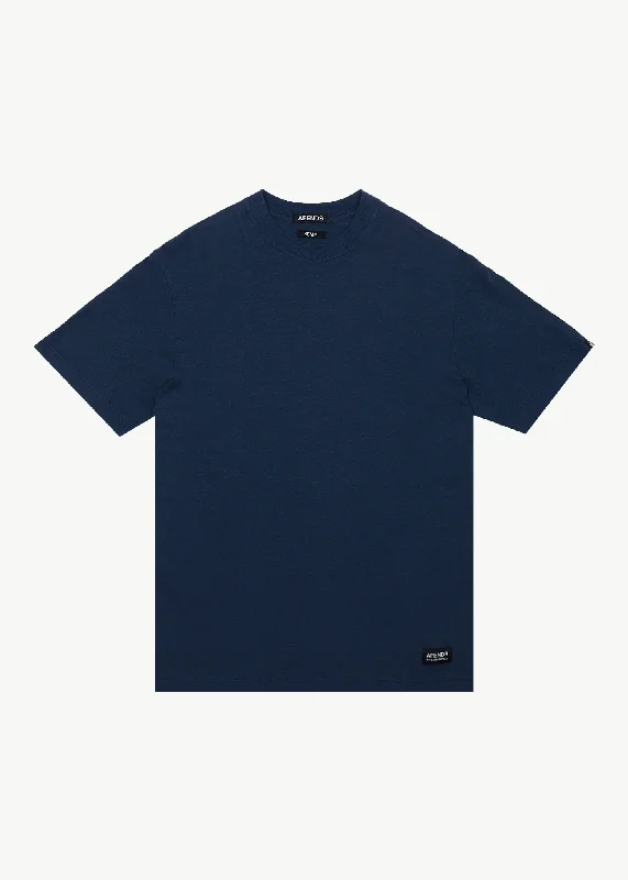 Men's thermal t - shirts with a high - neck design for cold weatherAFENDS Mens Classic - Retro Fit Tee - Navy Men's thermal t - shirts with a high - neck design for cold weatherAFENDS Mens Classic - Retro Fit Tee - Navy