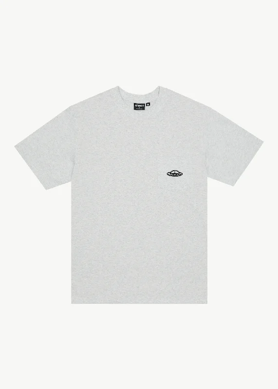 Men's polo t - shirts with a contrast collar for a preppy lookAFENDS Mens Earthling - Heavy Weight Boxy Fit Tee - Grey Marle Men's polo t - shirts with a contrast collar for a preppy lookAFENDS Mens Earthling - Heavy Weight Boxy Fit Tee - Grey Marle