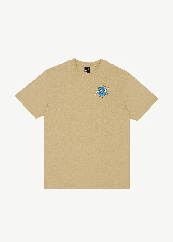 Men's tie - dye t - shirts with a bohemian styleAFENDS Mens Orbital - Retro Graphic T-Shirt - Camel Men's tie - dye t - shirts with a bohemian styleAFENDS Mens Orbital - Retro Graphic T-Shirt - Camel