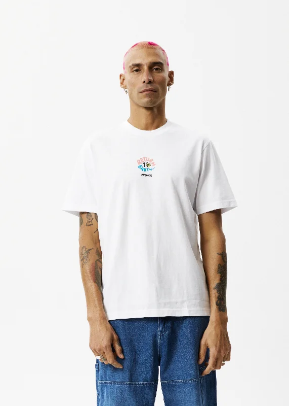 Men's v - neck muscle t - shirts for a body - building aestheticAFENDS Mens Return To Earth - Retro Graphic T-Shirt - White Men's v - neck muscle t - shirts for a body - building aestheticAFENDS Mens Return To Earth - Retro Graphic T-Shirt - White