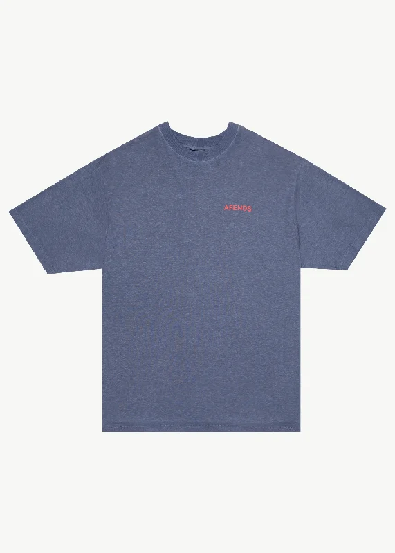 Men's polo t - shirts with a contrast collar for a preppy lookAFENDS Mens Staple - Boxy Fit Tee - Washed Marlin Men's polo t - shirts with a contrast collar for a preppy lookAFENDS Mens Staple - Boxy Fit Tee - Washed Marlin