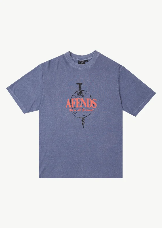 Men's UV - protection t - shirts for outdoor activities in the sunAFENDS Mens Screwed - Retro Fit Tee - Washed Marlin Men's UV - protection t - shirts for outdoor activities in the sunAFENDS Mens Screwed - Retro Fit Tee - Washed Marlin
