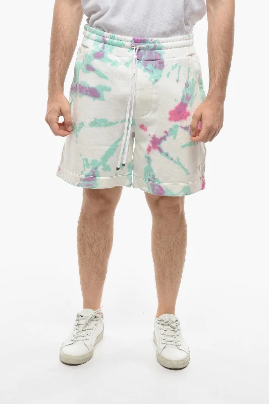 Men's drawstring casual linen shorts for a laid - back summer lookAmiri Tie Dye Patterned CORE Jersey Sweatpants Men's drawstring casual linen shorts for a laid - back summer lookAmiri Tie Dye Patterned CORE Jersey Sweatpants