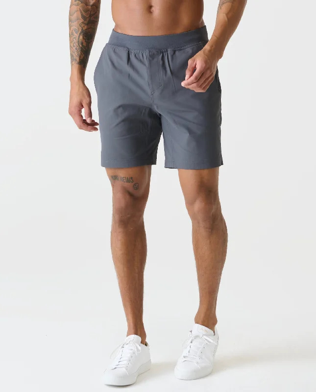 Men's side - stripe track shorts for a sporty running lookAviation Short Charcoal Gray Men's side - stripe track shorts for a sporty running lookAviation Short Charcoal Gray