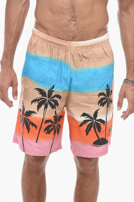 Men's moisture - wicking performance shorts for sweaty outdoor activitiesBarrow Gradient Effect Printed Shorts Men's moisture - wicking performance shorts for sweaty outdoor activitiesBarrow Gradient Effect Printed Shorts